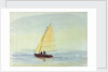 Sailing dinghy by William Lionel Wyllie
