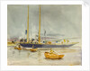 Study of a yacht by William Lionel Wyllie