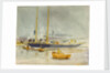 Study of a yacht by William Lionel Wyllie