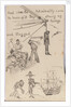 Three small drawings illustrating a cautionary tale... by William Lionel Wyllie