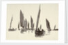 Sketch of small sailing craft with lug sails by William Lionel Wyllie