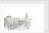 Sketch of St Paul's Cathedral from the Embankment, London by William Lionel Wyllie
