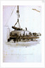No 4 Lifting the 110 ton gun on board HMS 'Victoria' by William Lionel Wyllie