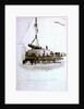 No 4 Lifting the 110 ton gun on board HMS 'Victoria' by William Lionel Wyllie