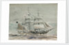 Barque under sail by William Lionel Wyllie