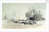 HMS 'Hogue', 'Cressy', 'Aboukir' by William Lionel Wyllie