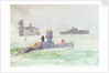 Aircraft carriers and the submarine L24 by William Lionel Wyllie