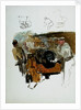 Scene showing a naval gun-crew at their station, and very rough sketches of sailing vessels on reverse by William Lionel Wyllie