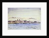 View of the Royal Naval College, Greenwich, at sunset, from Blackwall by William Lionel Wyllie