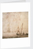 Weyschuit and other shipping near a rocky coast by Willem van de Velde the Elder