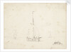A galliot before the wind by Willem Van de Velde the Younger