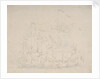 An Indiaman engaged by three Spanish privateers by Willem Van de Velde the Younger