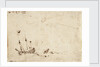 Two ships lying ahull in a heavy sea by Willem Van de Velde the Younger