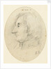 Portrait of Lord Nelson, head and naval collar, in profile.... inscribed with the initials H.N. below by Catherine Nelson