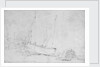 Pilot boat on the beach at Deal, 24 September 1830 by Edward William Cooke