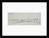 The beach at Hythe with a 'boat' hut, boats drawn up and line of Martello Towers in the distance, 2 October 1830 by Edward William Cooke