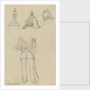 Details of military uniforms, including helmet by Edward William Cooke