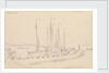 Vollendam harbour looking seaward by Edward William Cooke