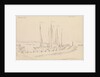 Vollendam harbour looking seaward by Edward William Cooke