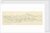 Wherries at Richmond, a study for the shipping and craft plate, with further studies on reverse by Edward William Cooke