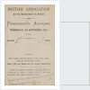 Invitation to the President's Address, British Association for the Advancement of Science, 6 September 1876 by Edward William Cooke