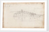 Sketch of the stern of 'Resolution' with notes by Thomas Luny