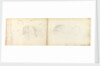 Slight sketches of stern of vessel 'General Goddard', with notes by Thomas Luny