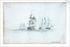 Action with Capt Edward Pellew in La Nymph, 1803 by Nicholas Pocock
