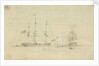 Captain Hood in the Juno goes into Toulon inner harbour, engages enemy and escapes by Nicholas Pocock
