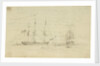 Captain Hood in the Juno goes into Toulon inner harbour, engages enemy and escapes by Nicholas Pocock