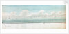 Two separate drawings of the city of Trieste and the city of Venice both from the sea by William Innes Pocock