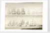 Different modes of painting line of battle ships by William Innes Pocock