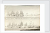 Different modes of painting line of battle ships by William Innes Pocock