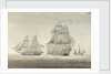 HMS 'Menelaus' and 'Eclair' with a settee by William Innes Pocock