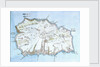 Map of the island of St Helena by William Innes Pocock