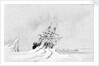 The people having been working... had hardly been off... when the mass broke away stricking [sic]... the Ship's side by Stanley Owen