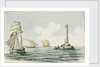 A Dutch Galliot, a Spanish felucca, a French Chasse-maree off the Eddystone lighthouse by Henry Studdy