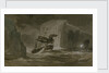 The Erebus passing through the chain of bergs, 13 March 1842 by J.E. Davis