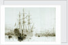 HMS 'Victory' afloat by William Lionel Wyllie