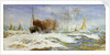Barges and sea by William Lionel Wyllie