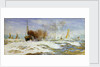 Barges and sea by William Lionel Wyllie