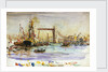 Opening of Tower Bridge by William Lionel Wyllie