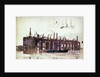 Jetty of Beckton Gasworks with very rough sketch of a ship and a tug by William Lionel Wyllie