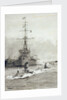 Submarines passing Dreadnought by William Lionel Wyllie