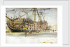 HMS Victory During Her Restoration by William Lionel Wyllie