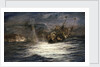 Count von Spee sinking HMS 'Monmouth' by William Lionel Wyllie