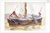 Thames sailing barge by William Lionel Wyllie