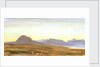 Sunset, Hills, probably Scotland by William Lionel Wyllie