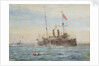 HMS 'Bonaventure' and submarines by William Lionel Wyllie