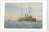 HMS 'Bonaventure' and submarines by William Lionel Wyllie